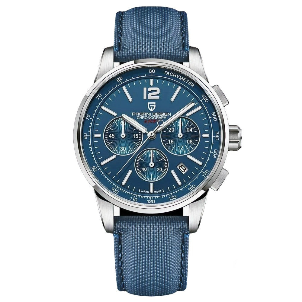 AP Code 11.59 inspired sport quartz watch 42mm blue dial