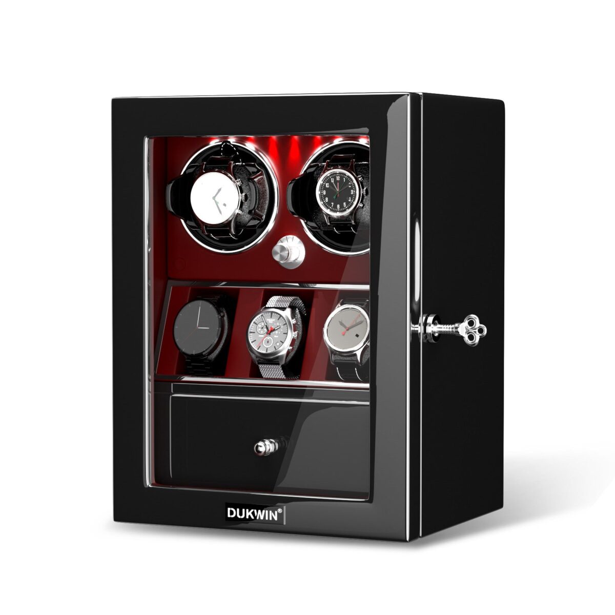 W-Winder Prestige Duo | 2-Watch Automatic Winder – Premium Display