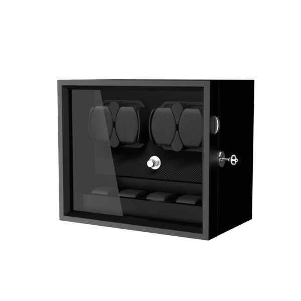 G-Winder 4X4 Automatic Watch Winder - Luxury Watch Storage by Wclocks - automatic watch winder, Black, Brown luxury design