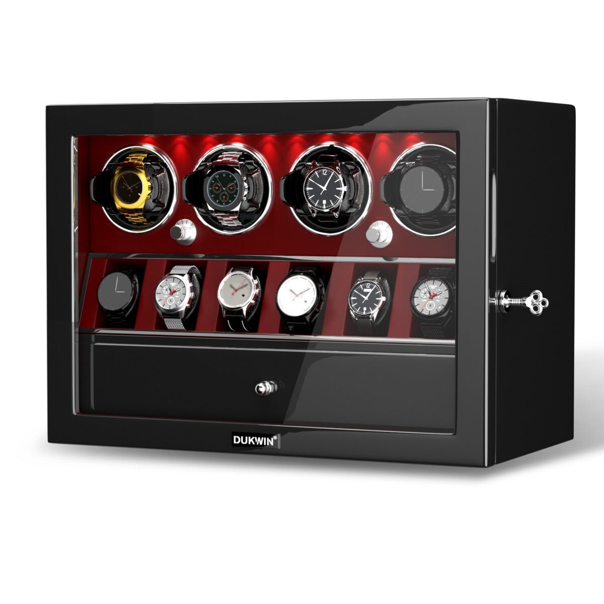 W-Winder Prestige | Carica Orologi per 4+6 Orologi – Mobiletto Premium