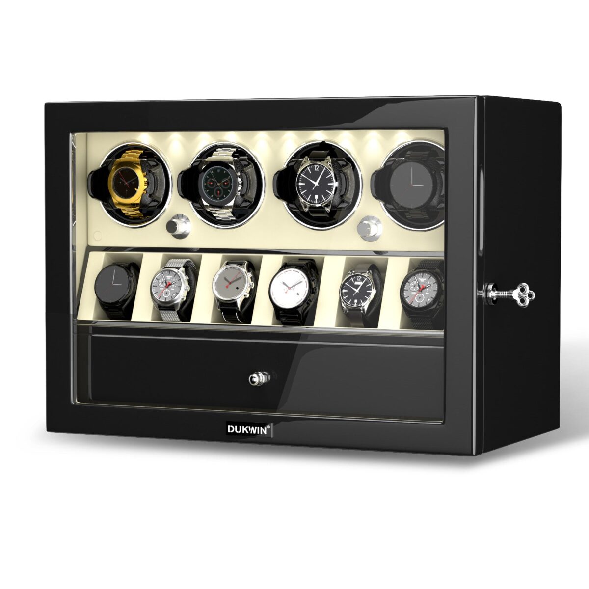 W-Winder Prestige | Carica Orologi per 4+6 Orologi – Mobiletto Premium