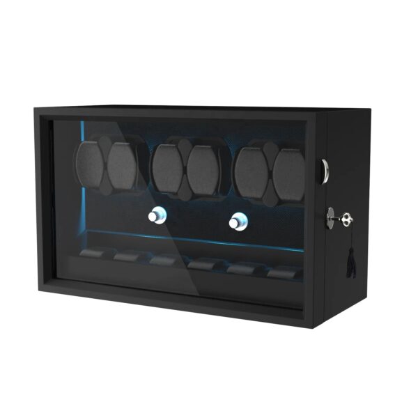 G-Winder Six Storage 6 Watch Automatic Watch Winder - Luxury Watch Storage by Wclocks - 6 watch winder, Black, Brown luxury design