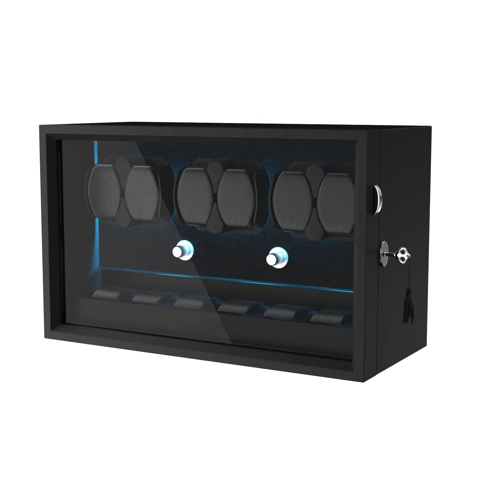 G-Winder Six Storage 6 Watch Automatic Watch Winder - Luxury Watch Storage by Wclocks - 6 watch winder, Black, Brown luxury design