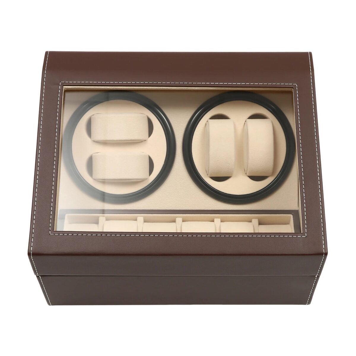 ChronoWhirl 4+6 Deluxe | 4-Watch Automatic Winder – Safe Storage