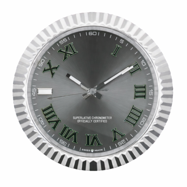 Datejust Wimbledon Steel | Luxury Wall Clock