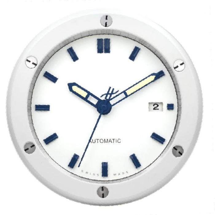 White Fusion | Luxury Wall Clock – All-White Minimalist Style