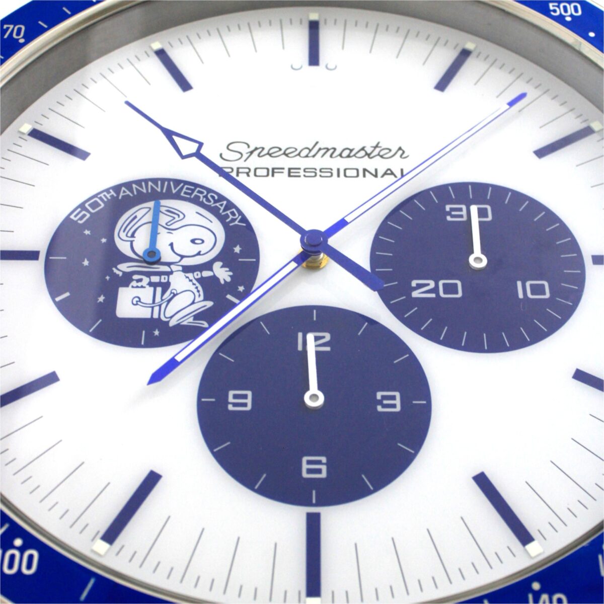 Moon Mission Blue | Luxury Wall Clock – Blue Racing Edition