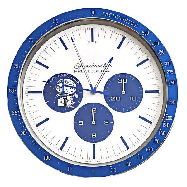 Omega Blue Snoopy Large wall clock