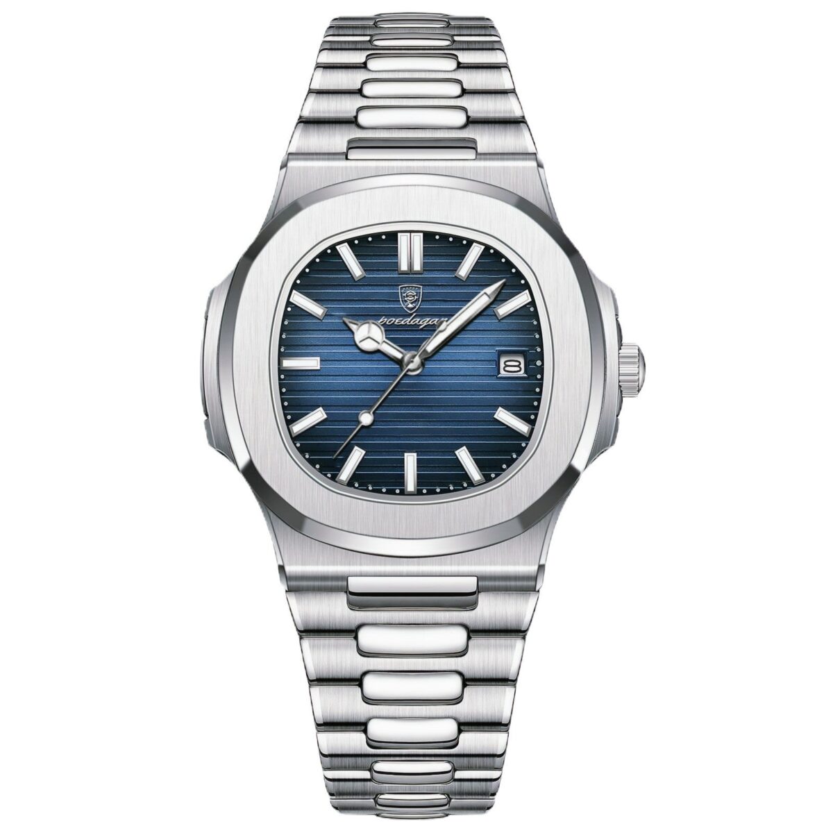 POEDAGAR Nautic Steel | Quartz Sport Watch – 40mm