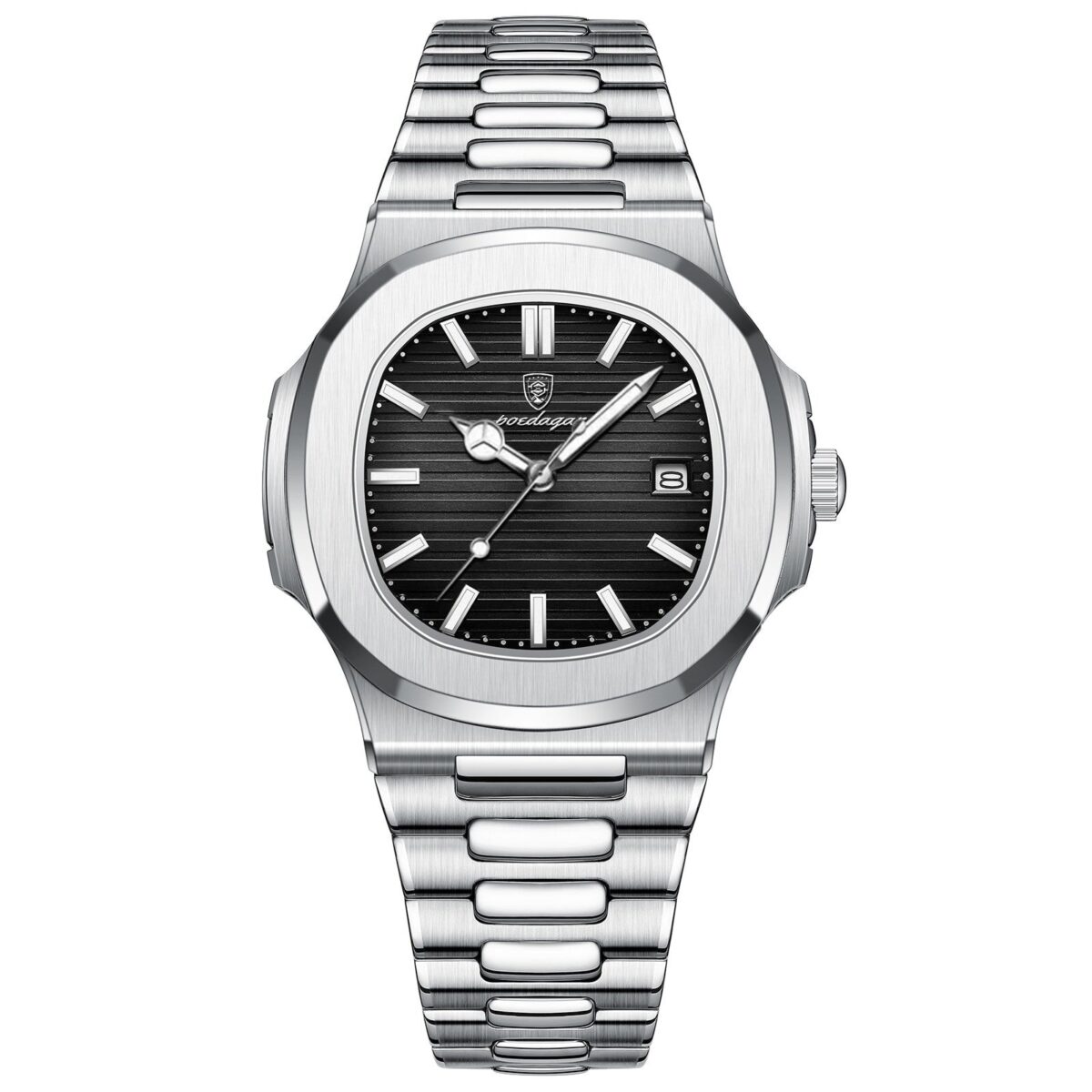 POEDAGAR Nautic Steel | Quartz Sport Watch – 40mm