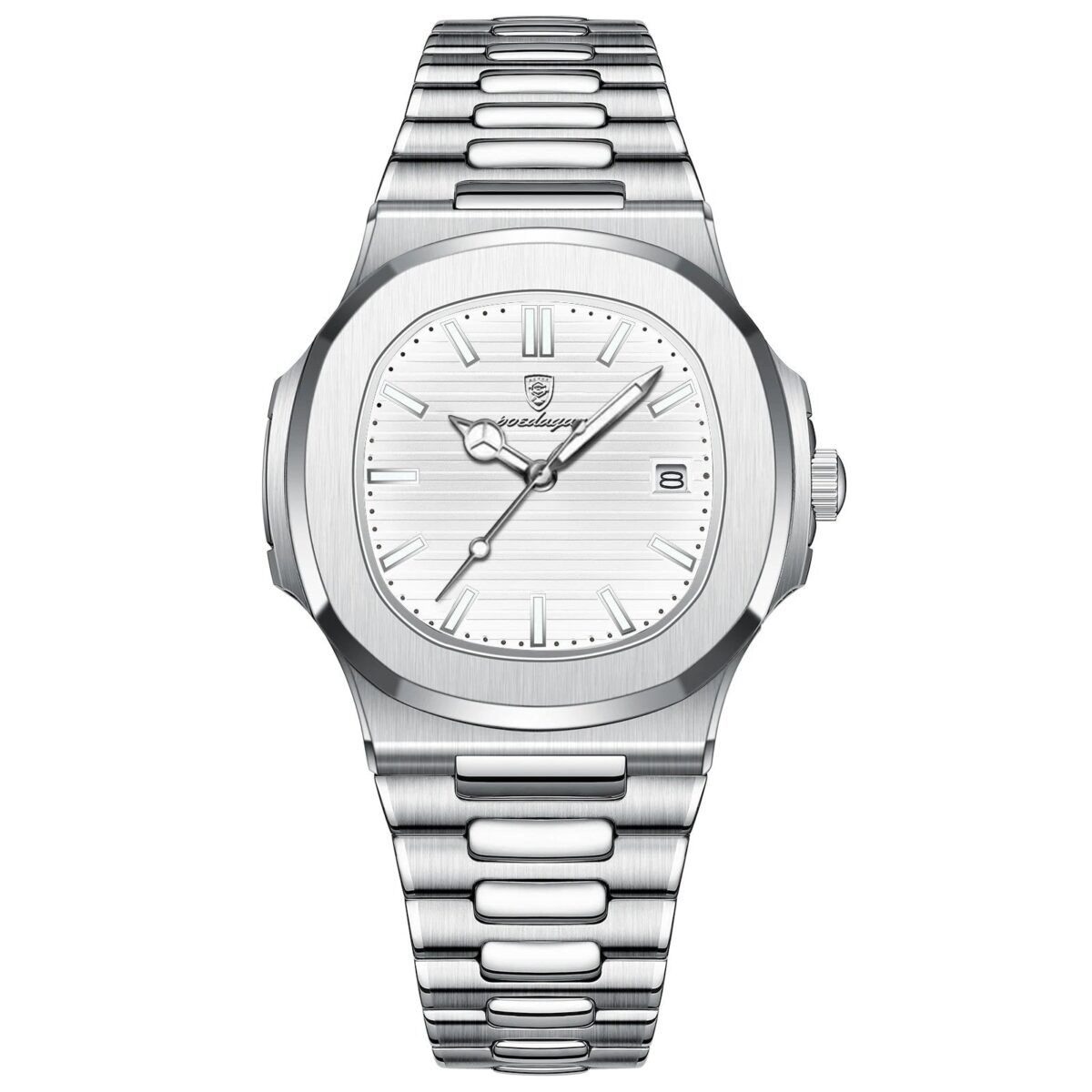 POEDAGAR Nautic Steel | Quartz Sport Watch – 40mm