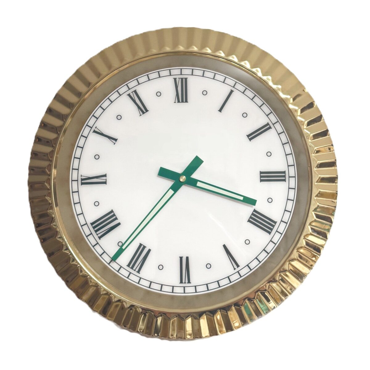 Classic Oro Roman | Reloj de Pared de Lujo – Esfera de Números Romanos