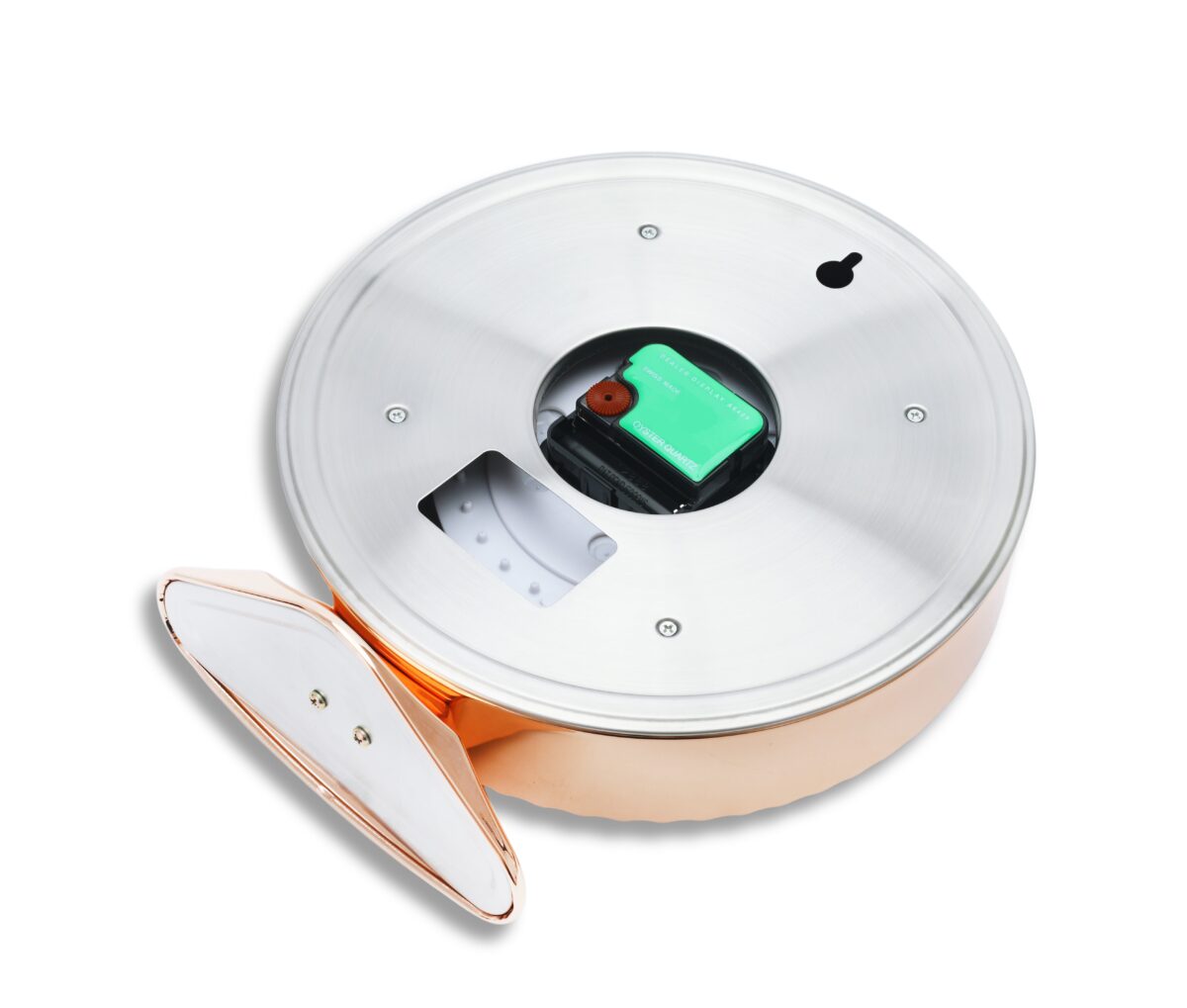 Diver Rose Gold Black Dial | Luxury Desk Clock – Two-Tone Style