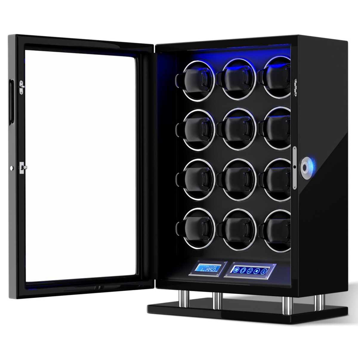 WFP Winder 12 | 12-Watch Automatic Winder – Wood & Leather