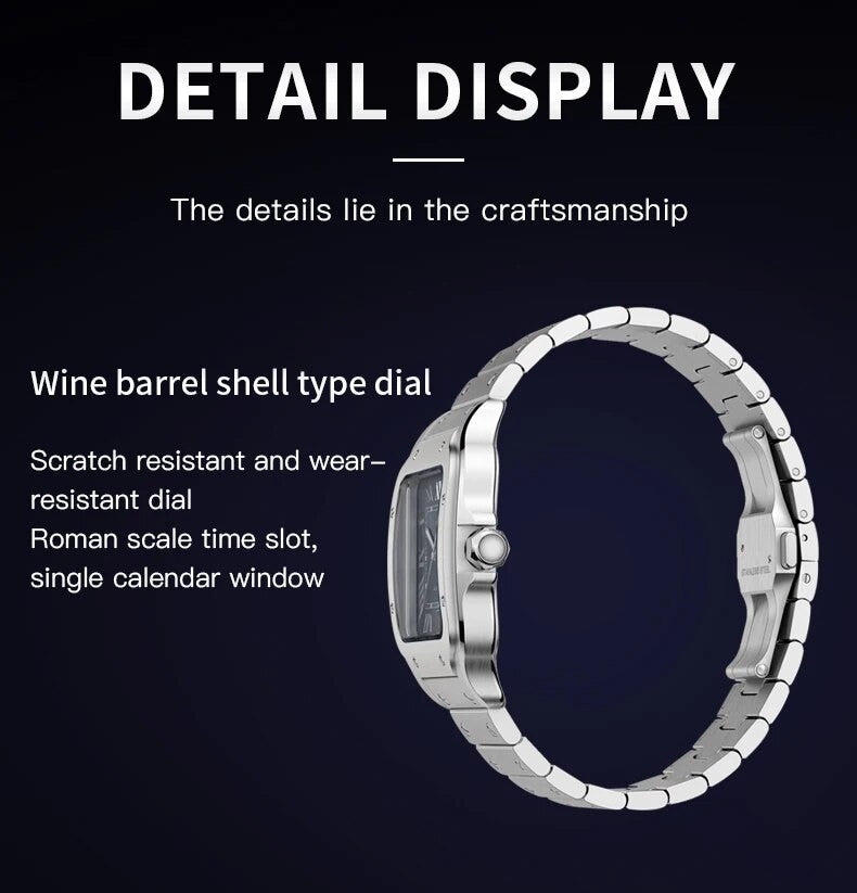 Aviator Square Steel | Automatic Watch – 40mm