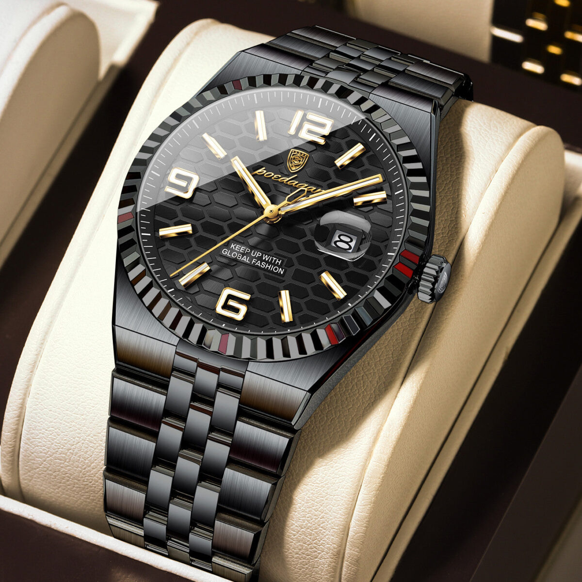 POEDAGAR Class Land Full | Luxury Quartz Watch – 41mm