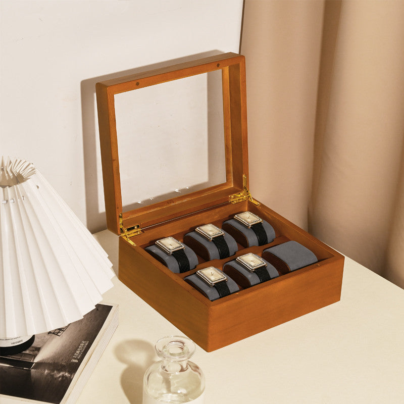 Prestige Wood | 6-Slot Watch Box – Solid Wood
