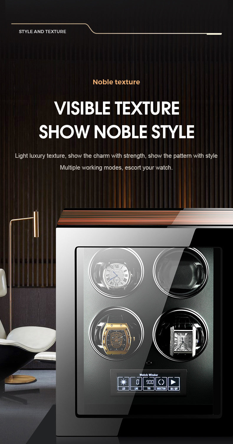 W-Spinner 9 Slots Automatic Watch Winder - Luxury Watch Storage by Wclocks - 9 watch winder, Premium finish luxury design