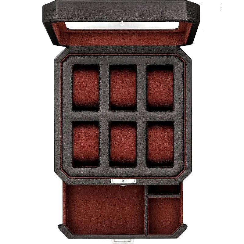W-Riviera Valet | 6-Slot Watch Box – Premium Valet Style
