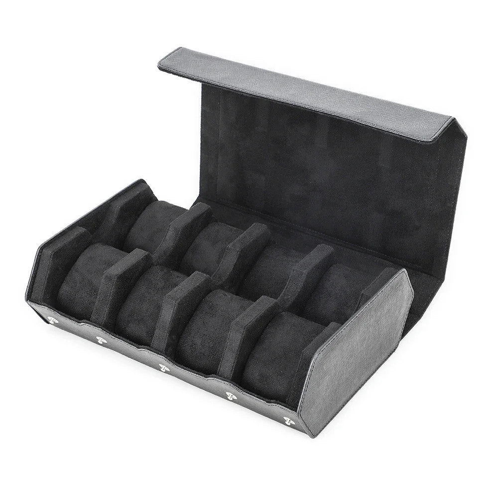 LuxOcta Saffiano 8 | Uhrenbox für 8 Uhren – Saffiano-Leder