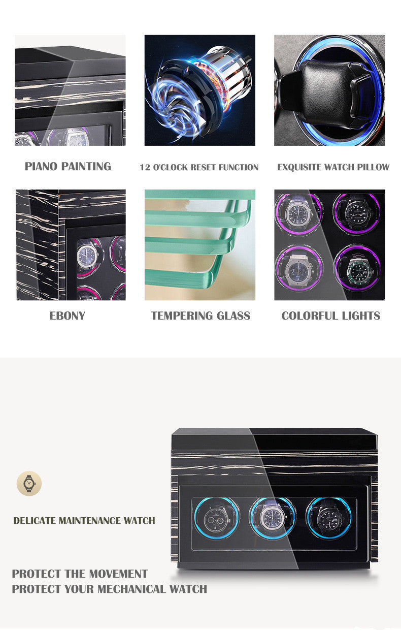 W-Winder Guard | 6+6 Watch Automatic Winder – Safe + Display
