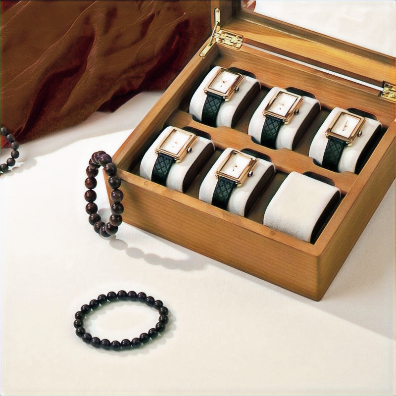 Prestige Wood | 6-Slot Watch Box – Solid Wood