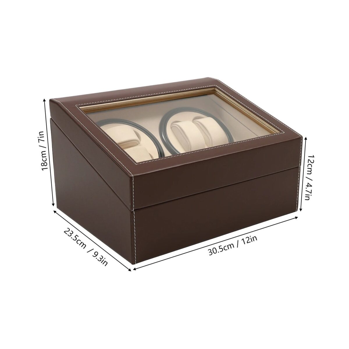 ChronoWhirl 4+6 Deluxe | 4-Watch Automatic Winder – Safe Storage