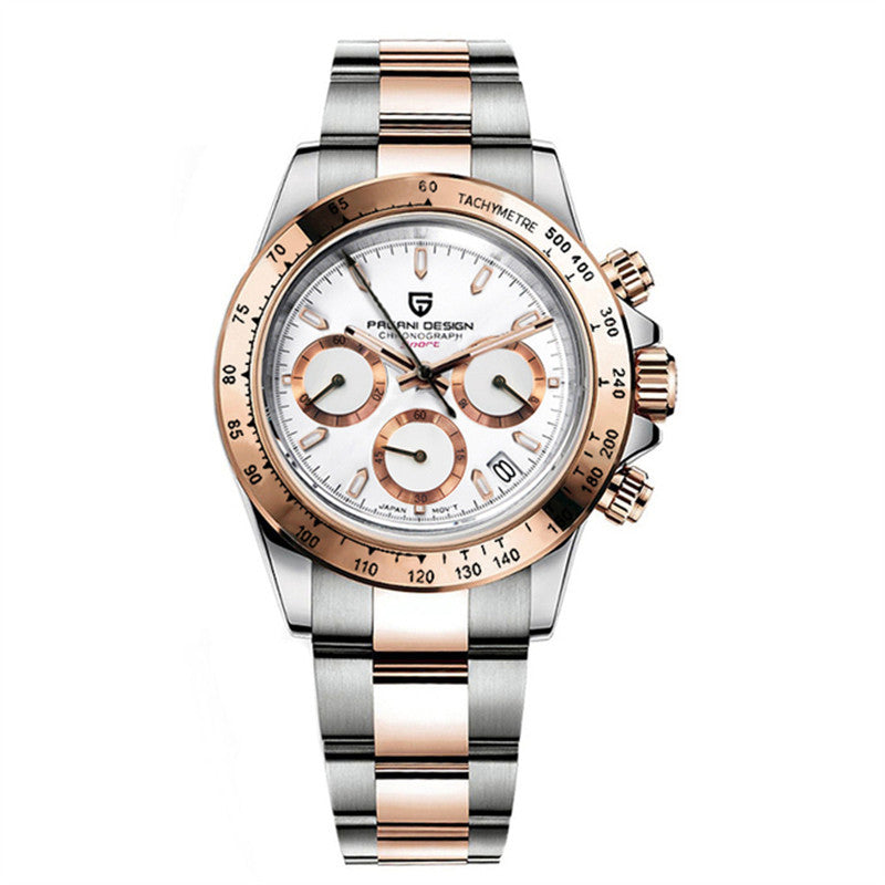 Racing Chrono Two Tone chronograph quartz watch 40mm in gold and steel