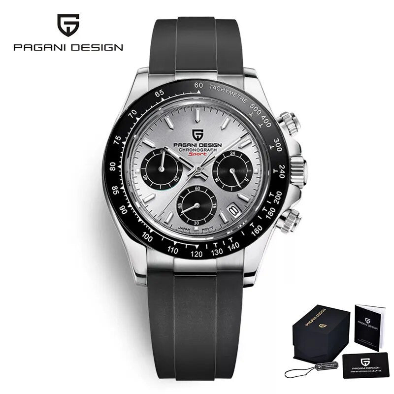 PAGANI Chrono Rubber | Chronograph Watch - 40mm