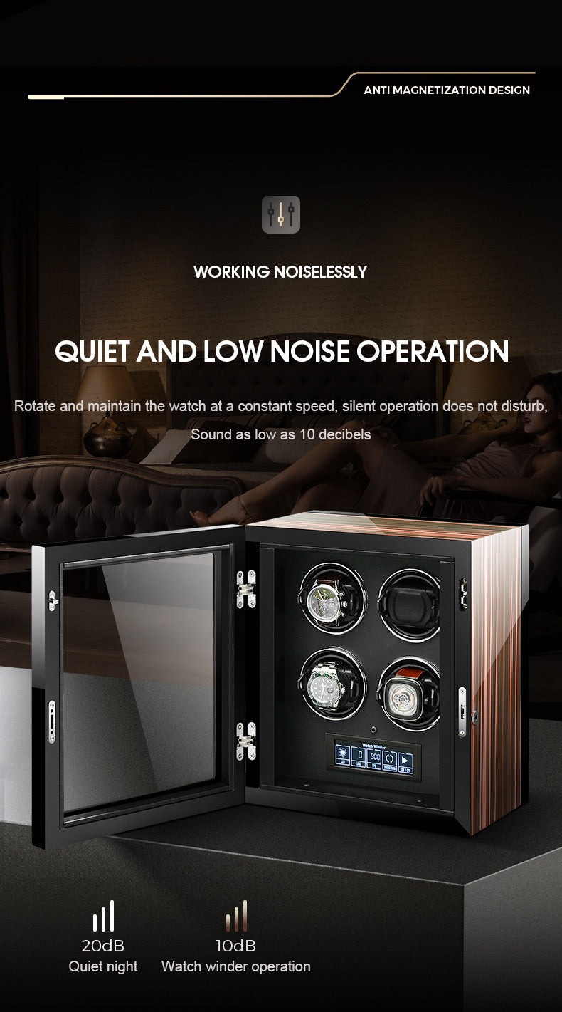 W-Spinner | 2-Watch Automatic Winder – Rotating Display