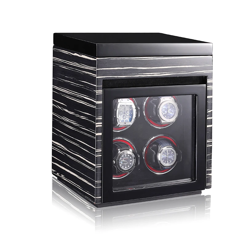 W-Winder Guard Quad | Remontoir pour 4+4 Montres – Coffre-Fort + Vitrine