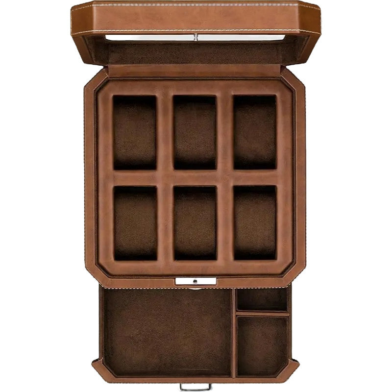 W-Riviera Valet | 6-Slot Watch Box – Premium Valet Style