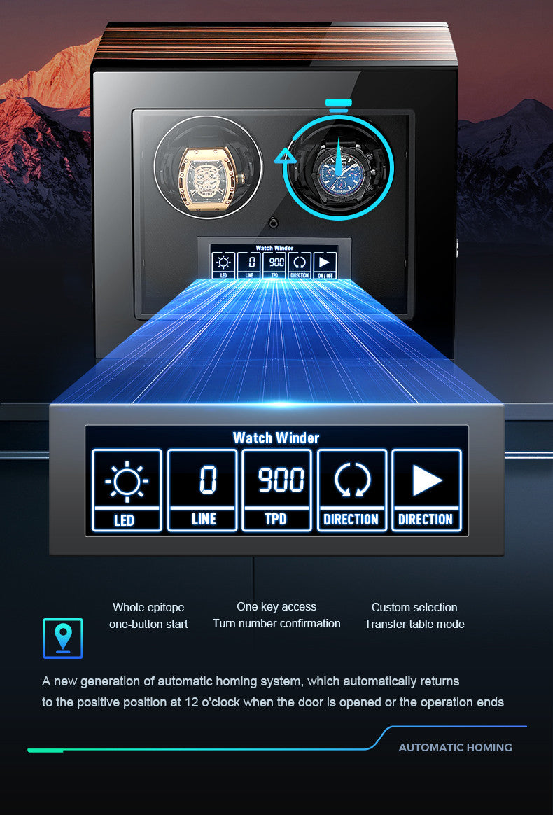 W-Spinner 9 Slots Automatic Watch Winder - Luxury Watch Storage by Wclocks - 9 watch winder, Premium finish luxury design