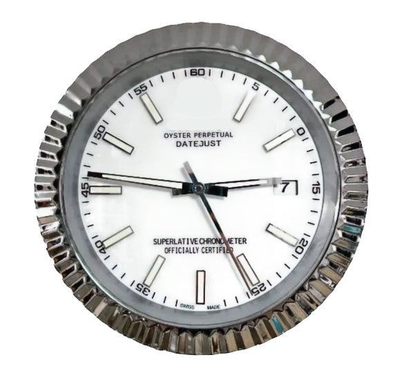 Datejust Fluted Steel | Wall Clock