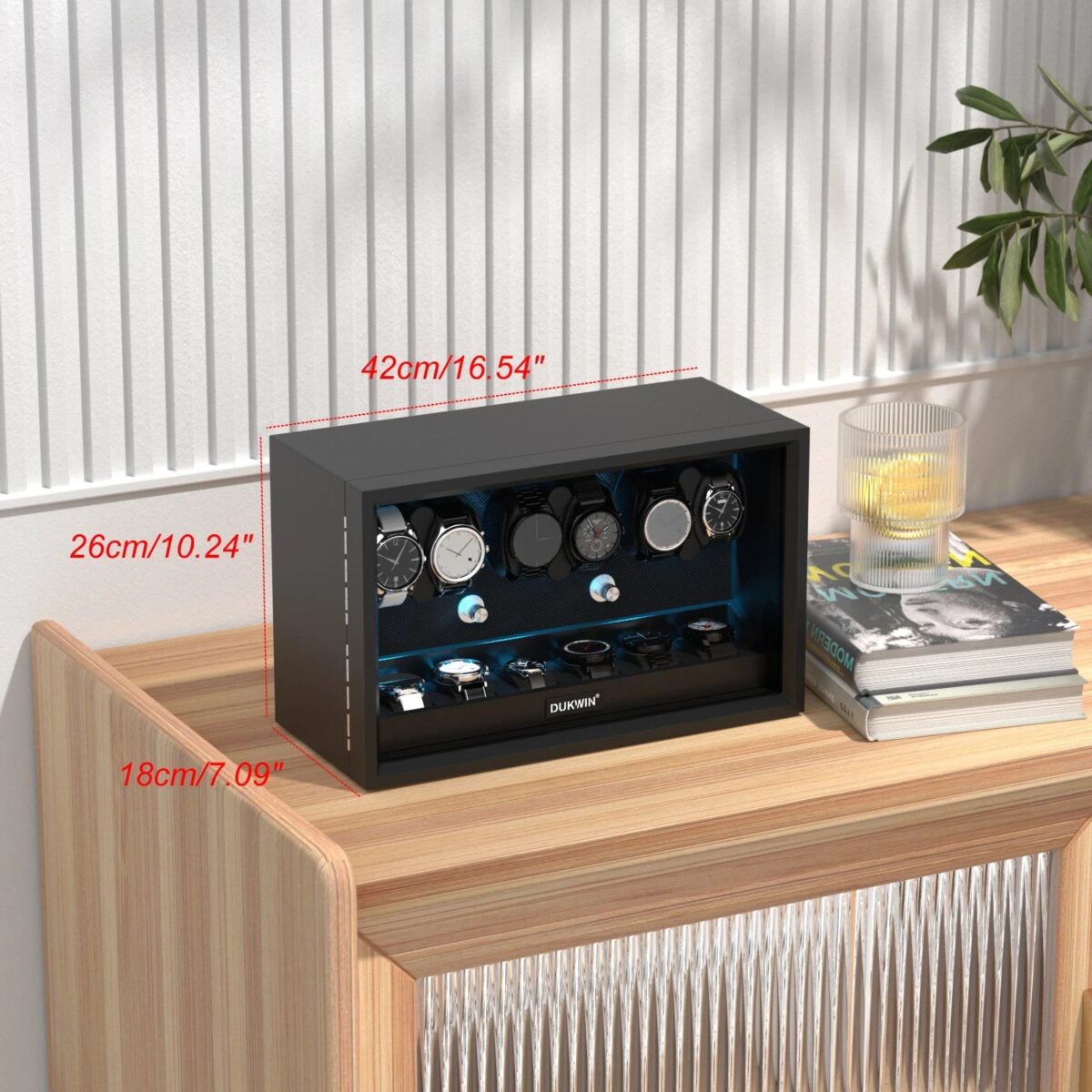 G-Winder Six | 6-Watch Automatic Winder – Premium Storage