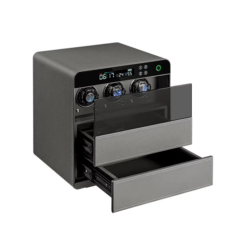 CrownSafe 3 | 3-Watch Automatic Winder – Safe Enclosure