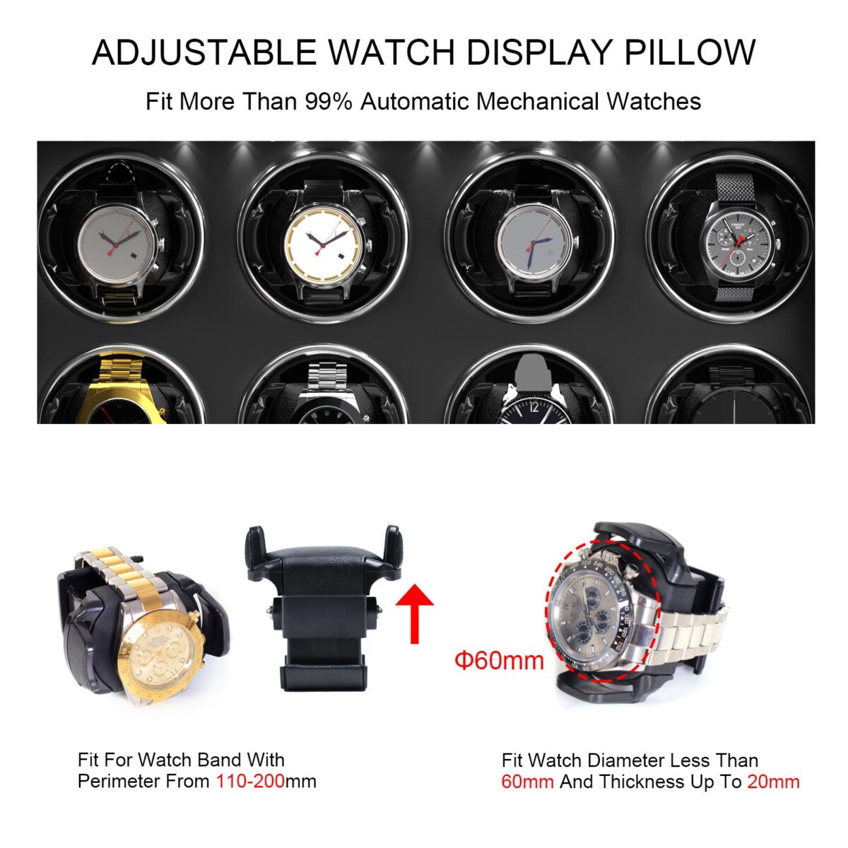 W-Winder Prestige | 8+6 Watch Automatic Winder – Premium Cabinet