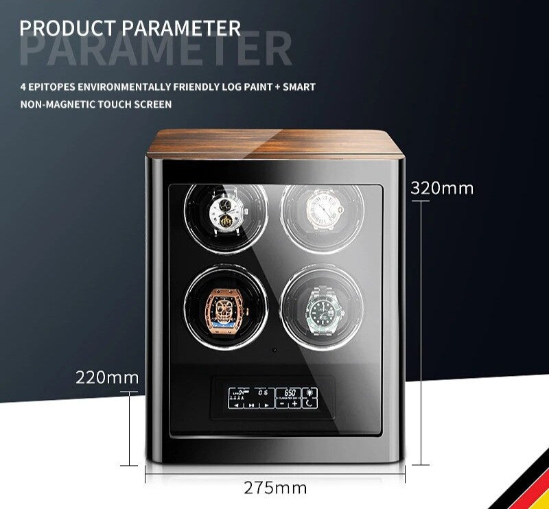 Elite Series Automatic Watch Winder - Luxury Watch Storage by Wclocks - automatic watch winder, Premium finish luxury design