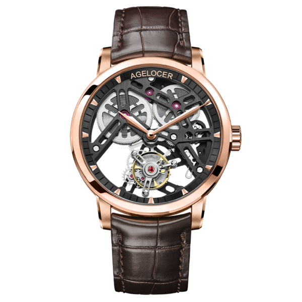 AGELOCER Skeleton Rose Gold | Mechanical Watch - 40mm