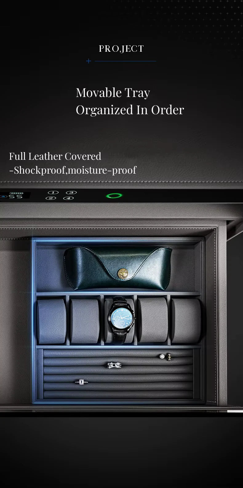 CrownSafe 6 | 6-Watch Automatic Winder – Safe Enclosure