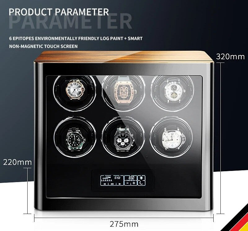 Elite Series Automatic Watch Winder - Luxury Watch Storage by Wclocks - automatic watch winder, Premium finish luxury design