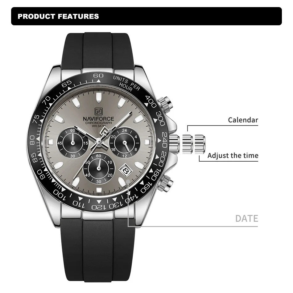 NF Grand Prix Chrono Gold | Men’s Chronograph Watch – 42mm
