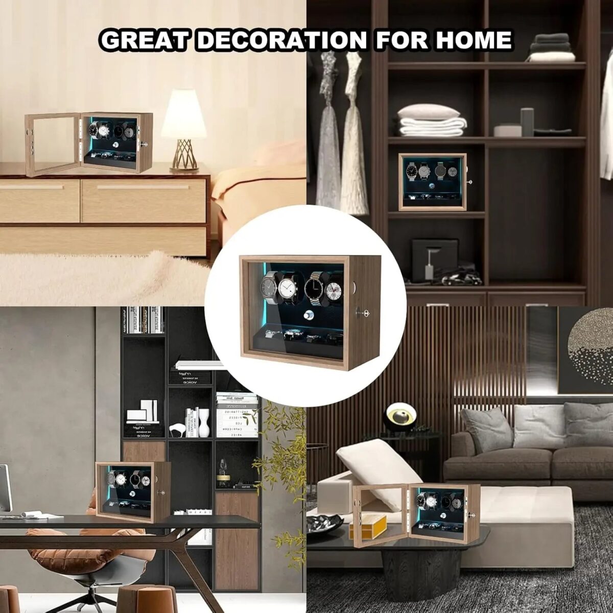 G-Winder 4X4 | 16-Watch Automatic Winder – Grid Display