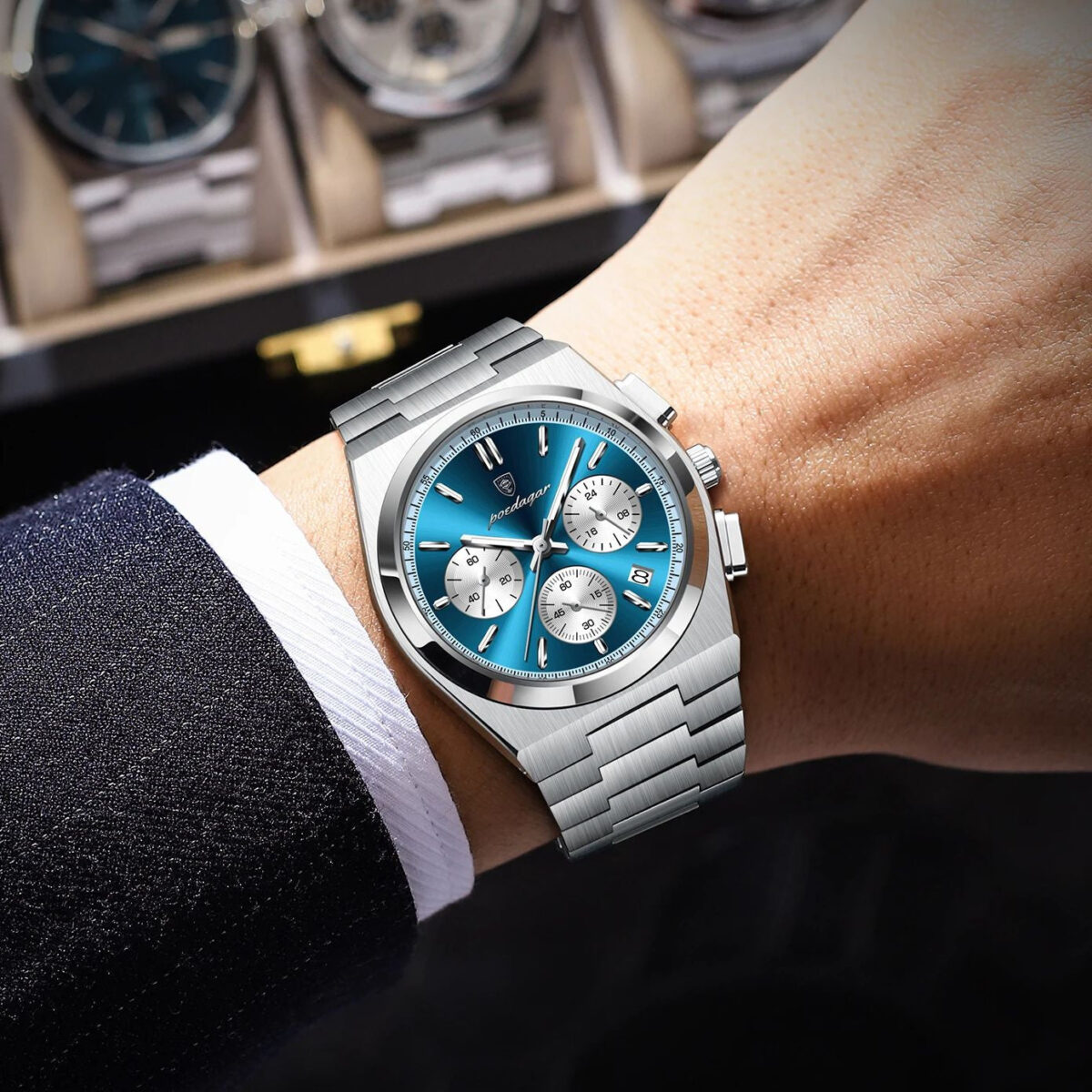 Integra Chrono 970 | Quartz Chronograph Watch – 40mm