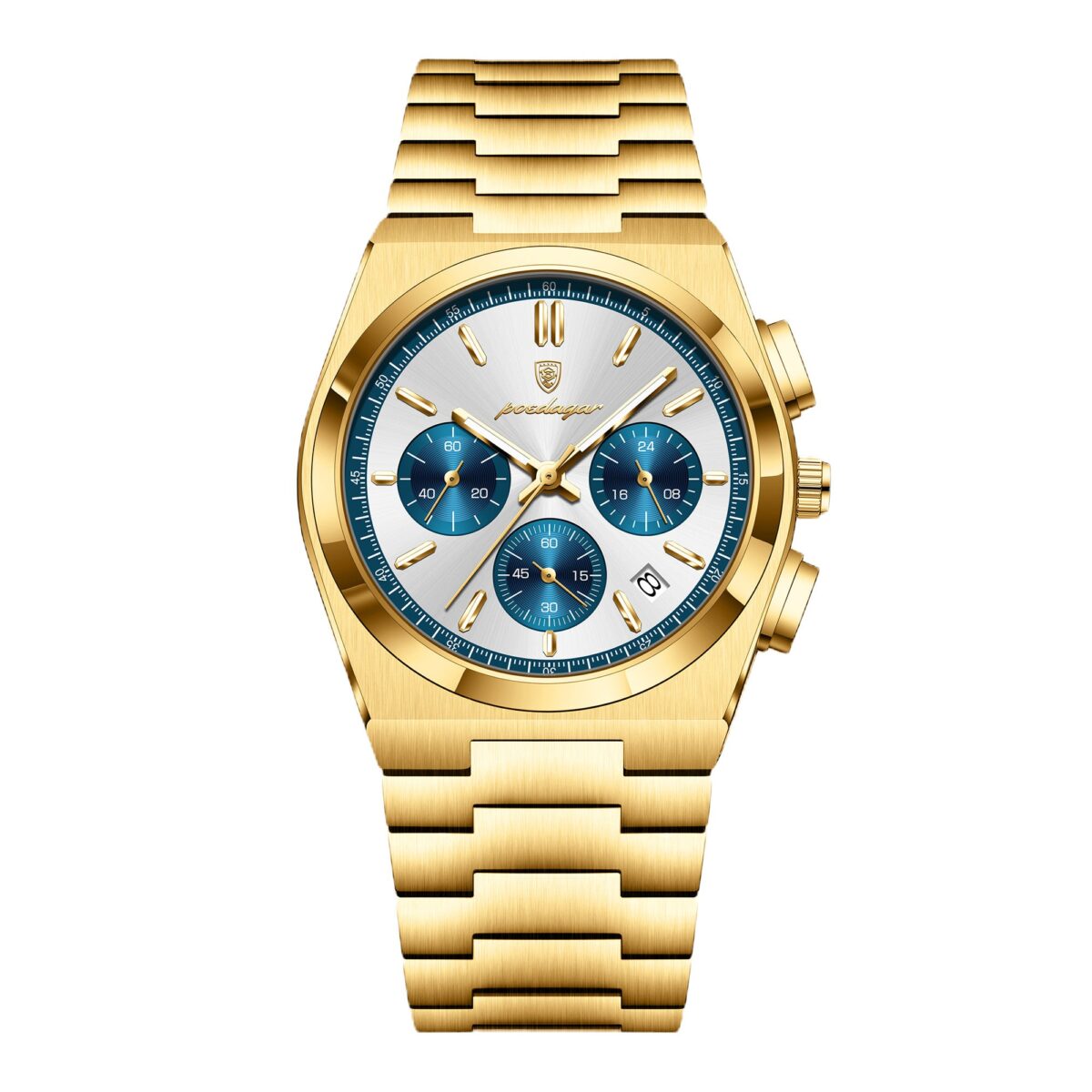 Integra Gold Chrono 970 | Quartz Chronograph Watch – 40mm