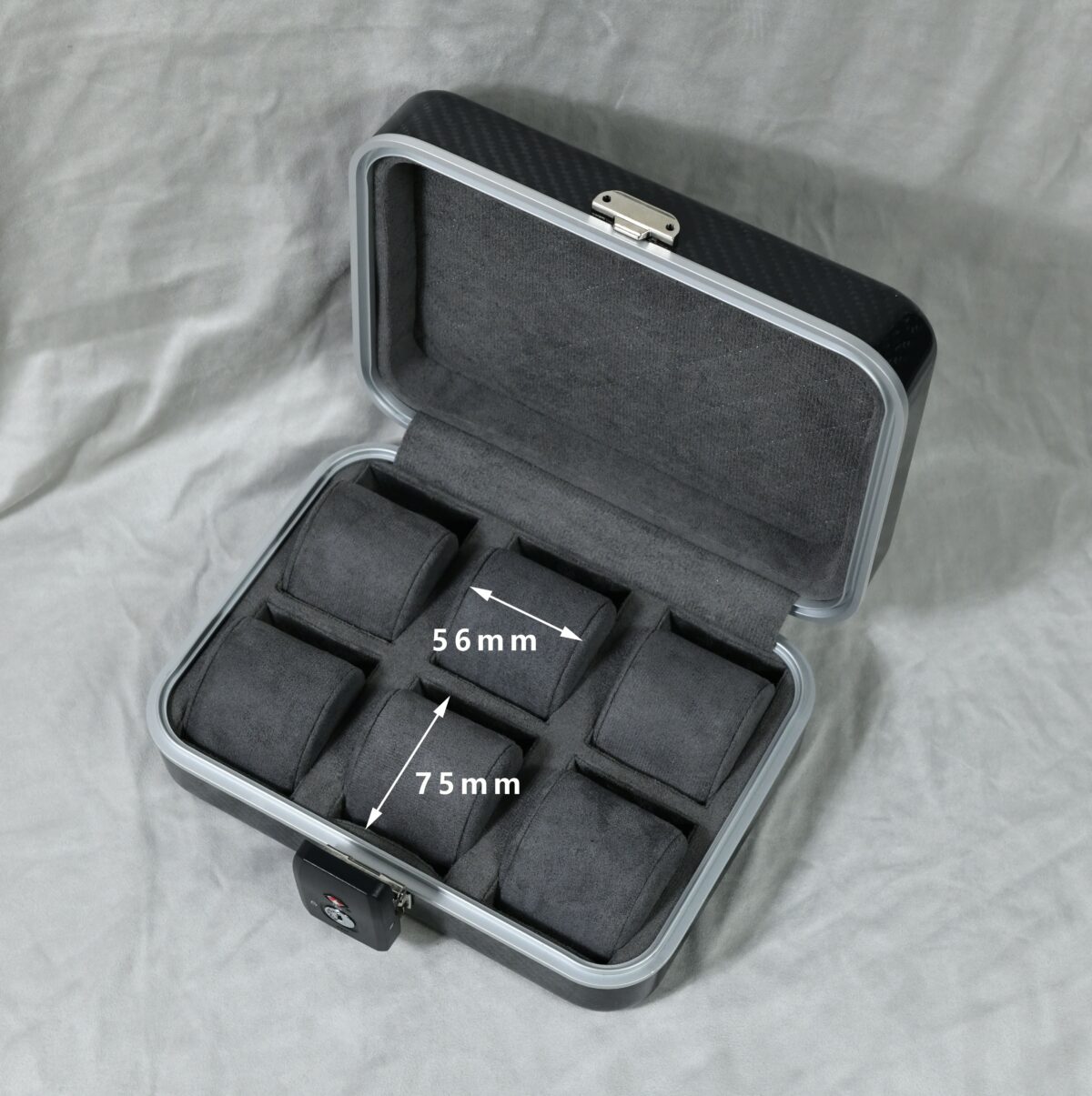 CarbonVault | Caja para 6 Relojes – Fibra de Carbono