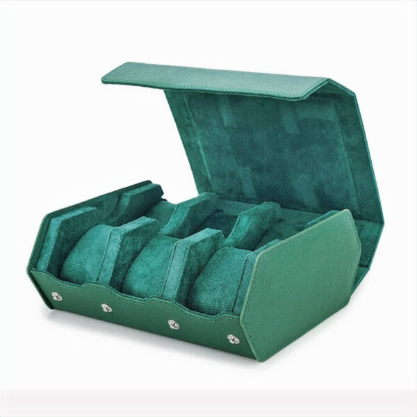 LuxOcta 6-Slot Saffiano Leather Watch Case