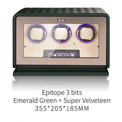 EleganceCraft Trio | 3-Watch Automatic Winder – Premium Wood