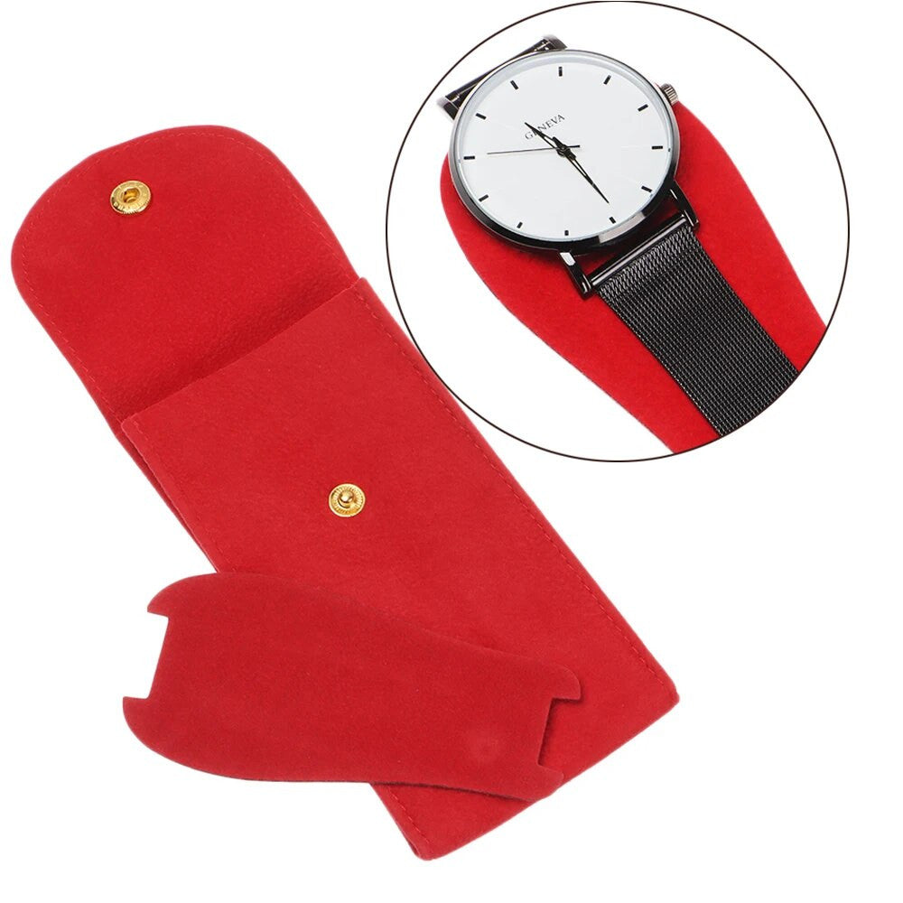 SuedeGuard Watch Travel Case - Luxury Watch Storage by Wclocks - watch travel case, Black, Blue, Green, Red luxury design