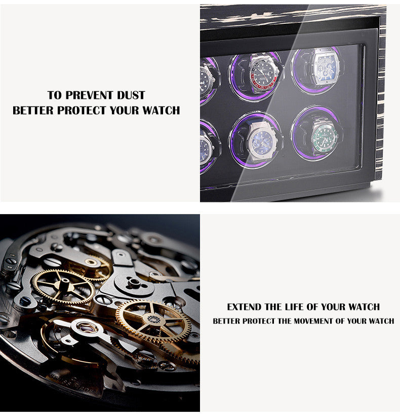 W-Winder Guard | 8+8 Watch Automatic Winder – Safe + Display